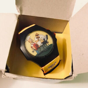 The Simpsons Homer Simpson Talking Watch Burger 2002 Burger King Needs Batteries